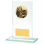 Build Your Own Rectangular Glass Trophy with Coloured Centre