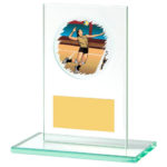 Build Your Own Rectangular Glass Trophy with Coloured Centre