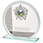 Glass Award with Black Stripe and Trim