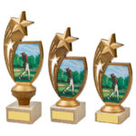 Shooting Star Male Golfer Trophy