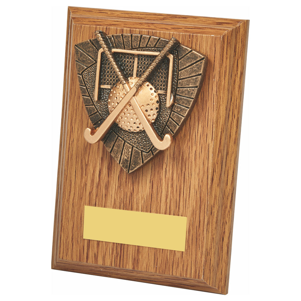 Wood Plaque with Hockey Trim