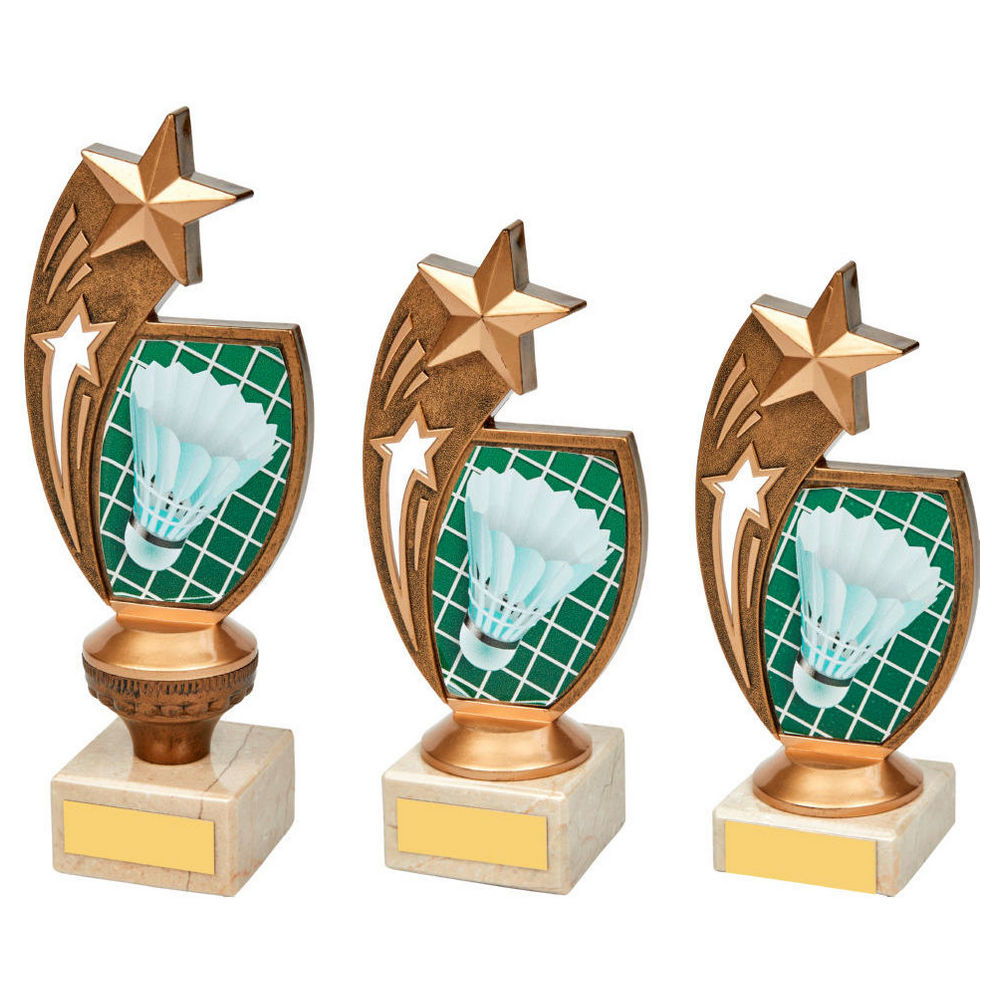 Shooting Star Badminton Trophy