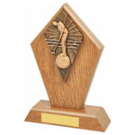 Wooden Diamond Male Golf Putter Trophy