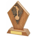 Wooden Diamond Male Golf Putter Trophy