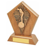 Wooden Diamond Male Golf Putter Trophy