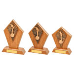 Wooden Diamond Male Golf Putter Trophy