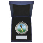 60mm Male Golfer Medal in Case