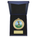 60mm Female Golfer Medal in Case