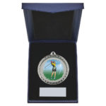 60mm Female Golfer Medal in Case