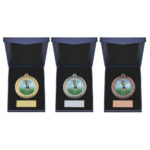 60mm Female Golfer Medal in Case