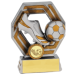 Boot & Ball Octagon Football Trophy