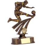 Fab Flying Kick Football Trophy