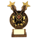 Gold Star Resin Darts Trophy