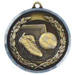 Diamond Milled Edge Football Medal