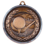 Diamond Edged Golf Club Medal