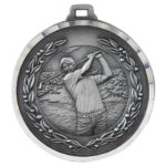 Diamond Edged Male Golf Medal