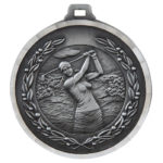 Diamond Edged Female Golf Medal