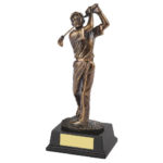 Male Golfer Statue Golf Trophy