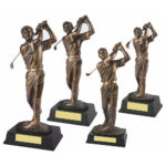 Male Golfer Statue Golf Trophy