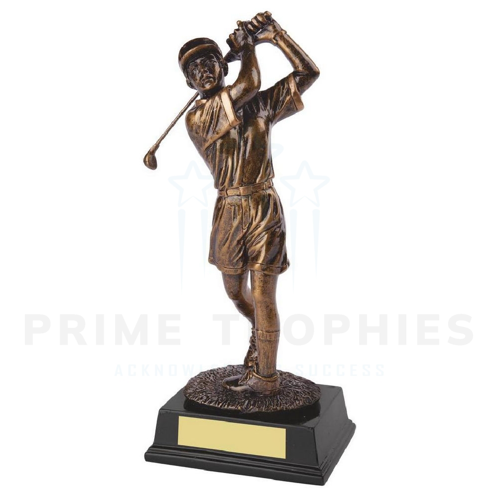 Female Golfer Statue Golf Trophy