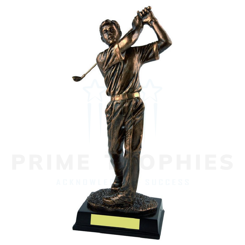 Male Golfer Statue Golf Trophy