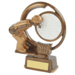 Circular Bad Loser Novelty Golf Trophy