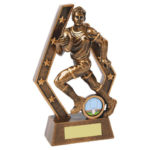 Running Player Rugby Trophy