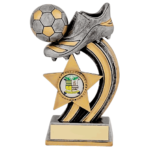 Shooting Star Football Boot & Ball Trophy