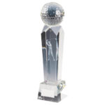 Golf Ball Crystal Column Golf Trophy