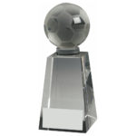 Crystal Football Column Trophy