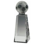 Crystal Football Column Trophy