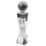 3D Male Golfer Crystal Golf Trophy