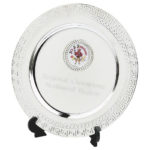 Silver Plate Salver Award with Stand