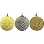 Brass Faceted Athletics Medal