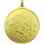 Brass Faceted Athletics Medal