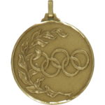 Brass Faceted Olympic Medal