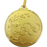 Brass Faceted Olympic Medal