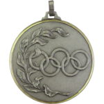 Brass Faceted Olympic Medal