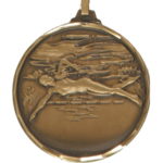 52mm Quality Female Swimming Medal