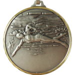 52mm Quality Female Swimming Medal