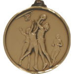 52mm Quality Female Basketball Medal