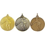 52mm Quality Female Tennis Medal