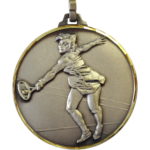 52mm Quality Female Tennis Medal