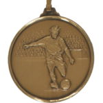 52mm Quality Football Kick Medal