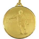 52mm Quality Football Kick Medal