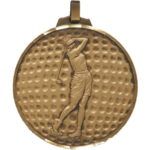 52mm Quality Female Golf Medal