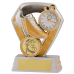 Gold and Silver Athletics Running Trophy