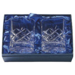 Two Crystal Spirit Glasses in Presentation Box