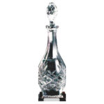 Crystal Wine Decanter on Wood Stand