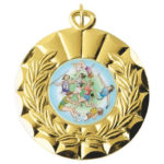 Wreath Medal with Coloured Centre